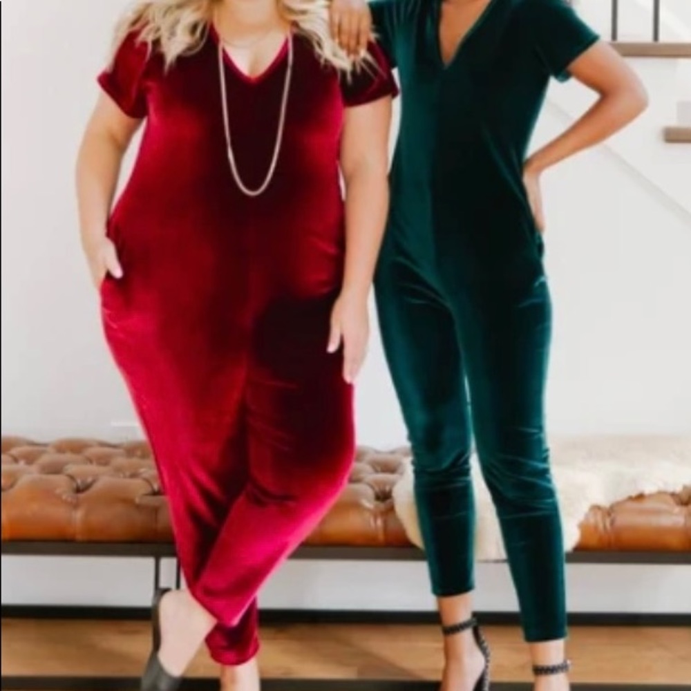 Red Velvet Merry Romper